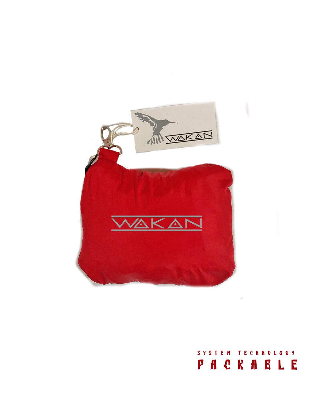 Chompa Antifluidos Roja WAKAN593 dRoP WKNΓ_013 | Detalles Negros | Unisex - Image 5