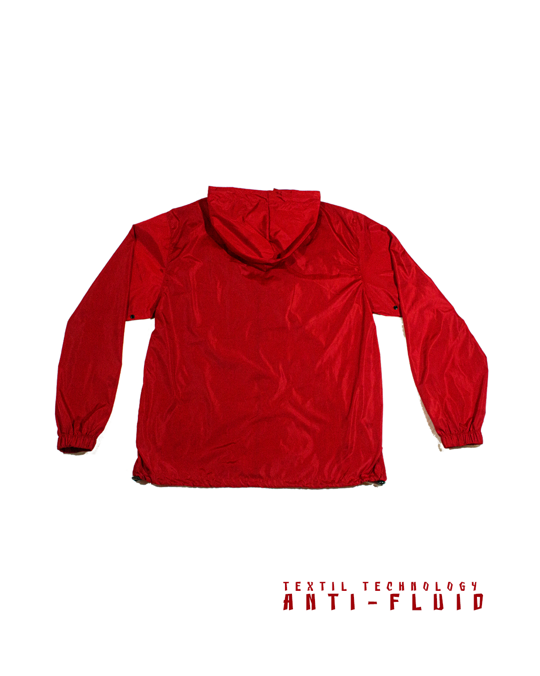 Chompa Antifluidos Roja WAKAN593 dRoP WKNΓ_013 | Detalles Negros | Unisex - Image 3